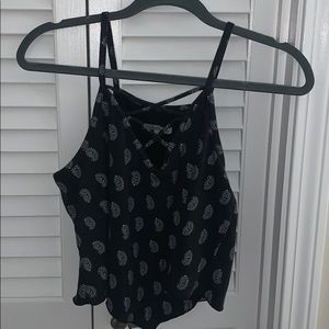 Black Patterned Tank